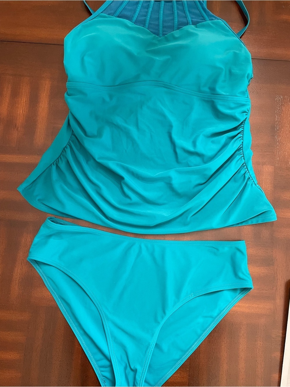 CostalRose Teal Takin set - two piece swimsuit wear size 12